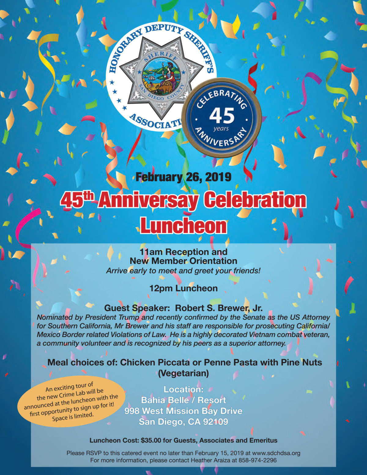 HDSA 45th Anniversary Luncheon