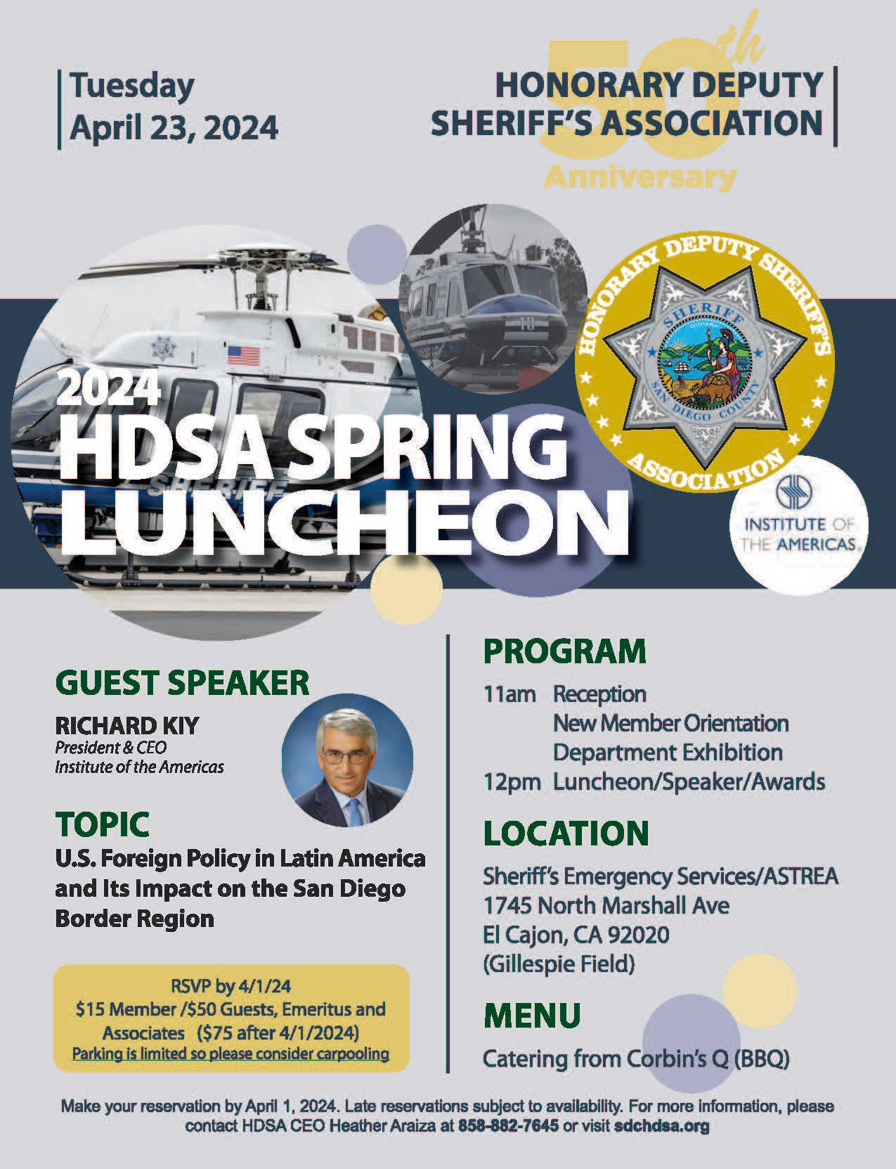 HDSA Lunch April 2024 Flier For Members