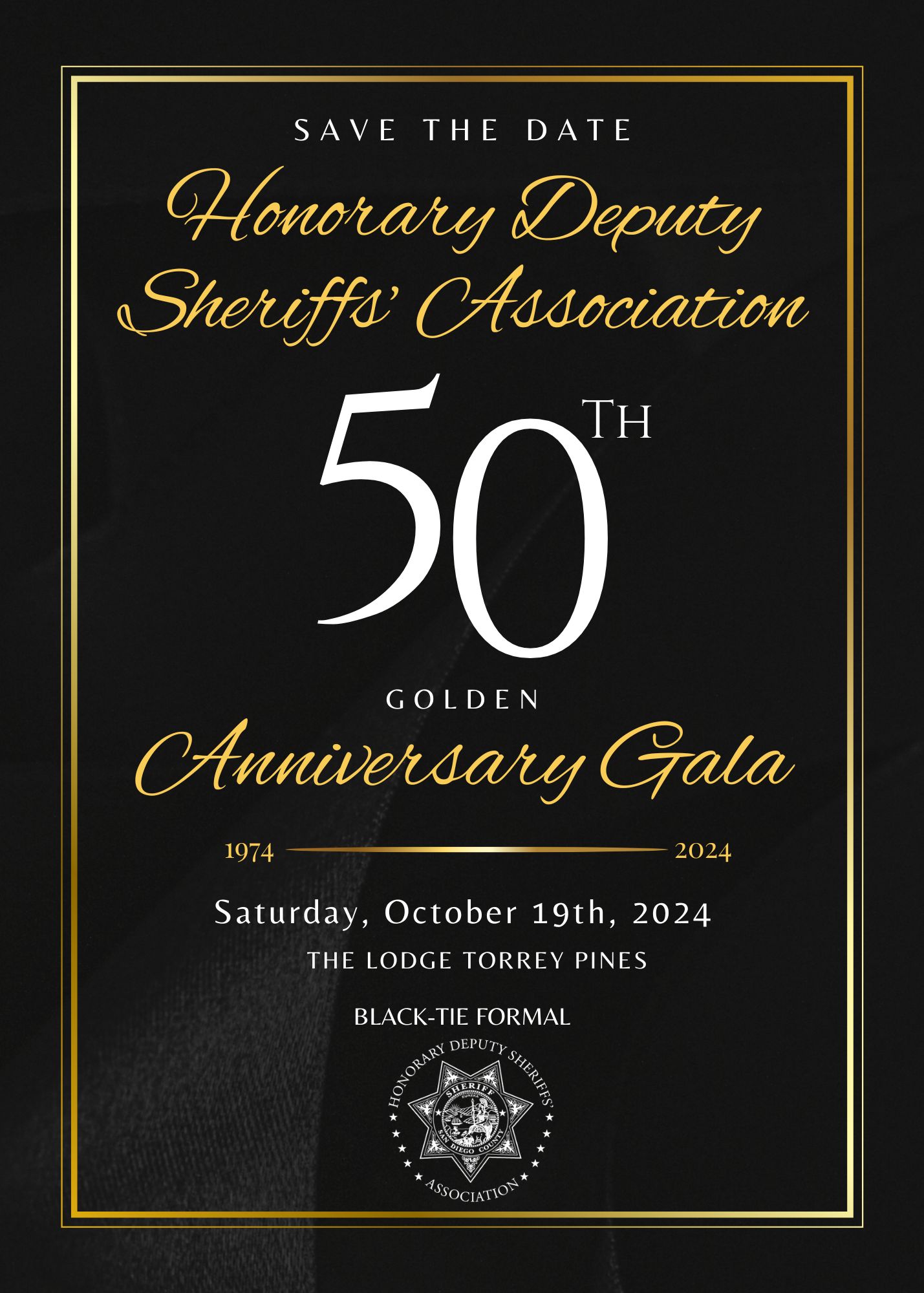 50th Anniversary Gala Save The Date Flier