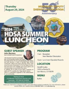 HDSA Lunch August Luncheon Flier