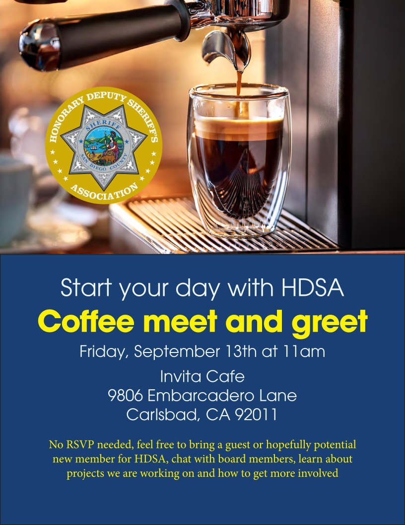 Coffee in Carslbad flier