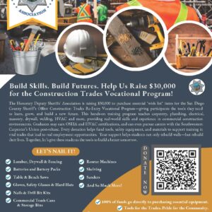 Construction Trades Fundraiser Flier