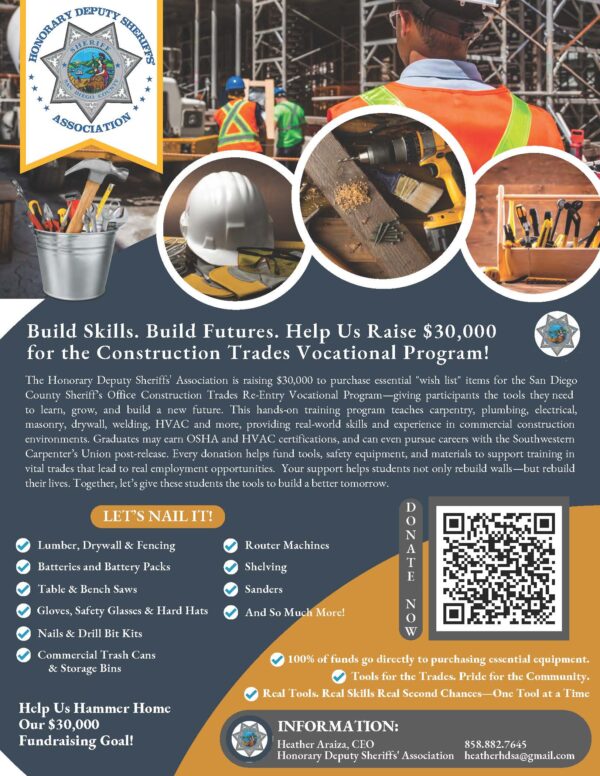 Construction Trades Fundraiser Flier