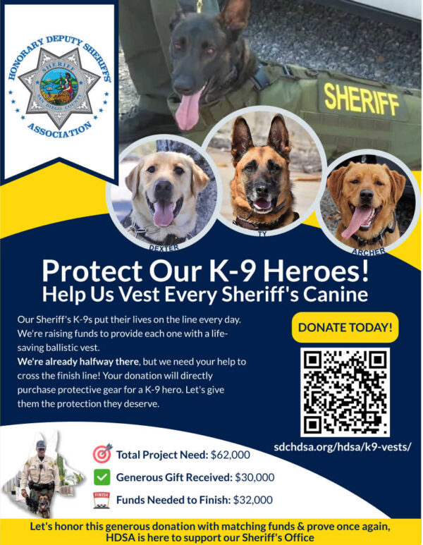 K9 Vests Fundraiser Flyer