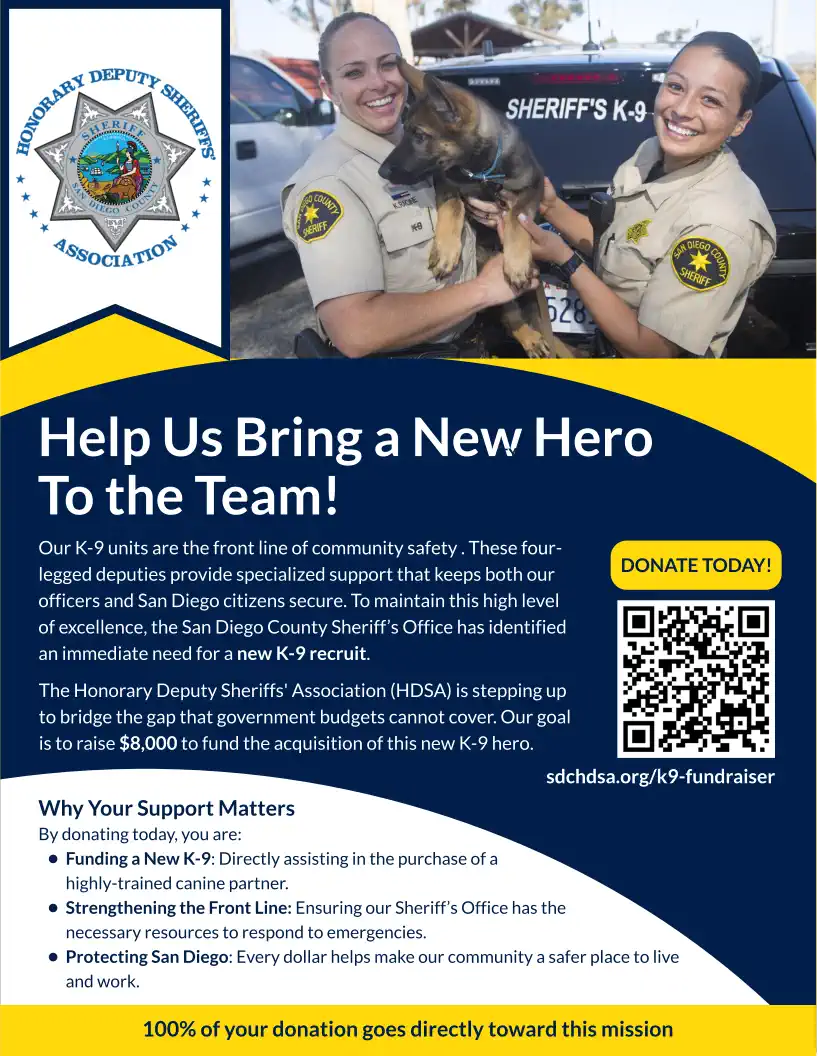 K-9 Fundraiser Flyer